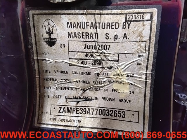 Used 2007 Maserati Quattroporte Executive GT RWD image 18