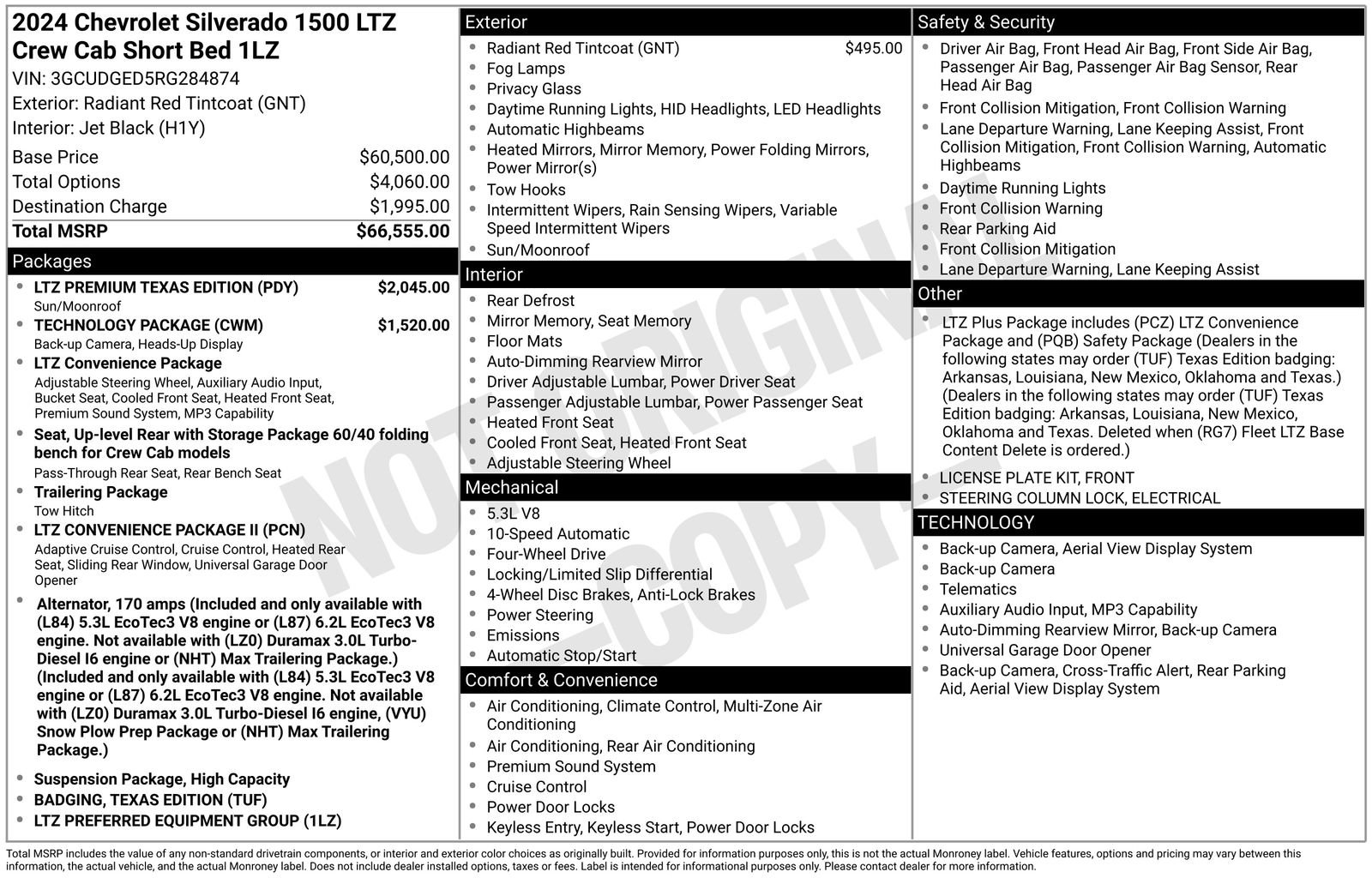 Certified 2024 Chevrolet Silverado 1500 LTZ w/ LTZ Premium Texas Edition image 37