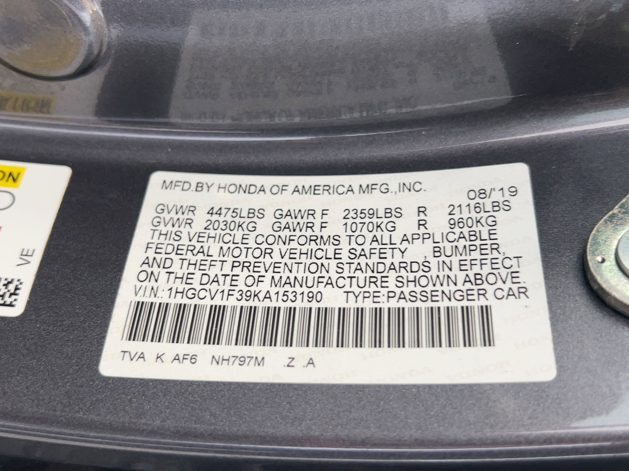 Used 2019 Honda Accord Sport image 18