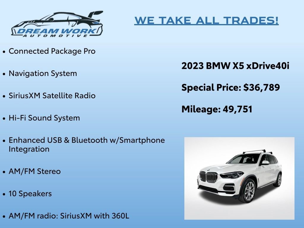 Used 2023 BMW X5 xDrive40i w/ Premium Package image 2