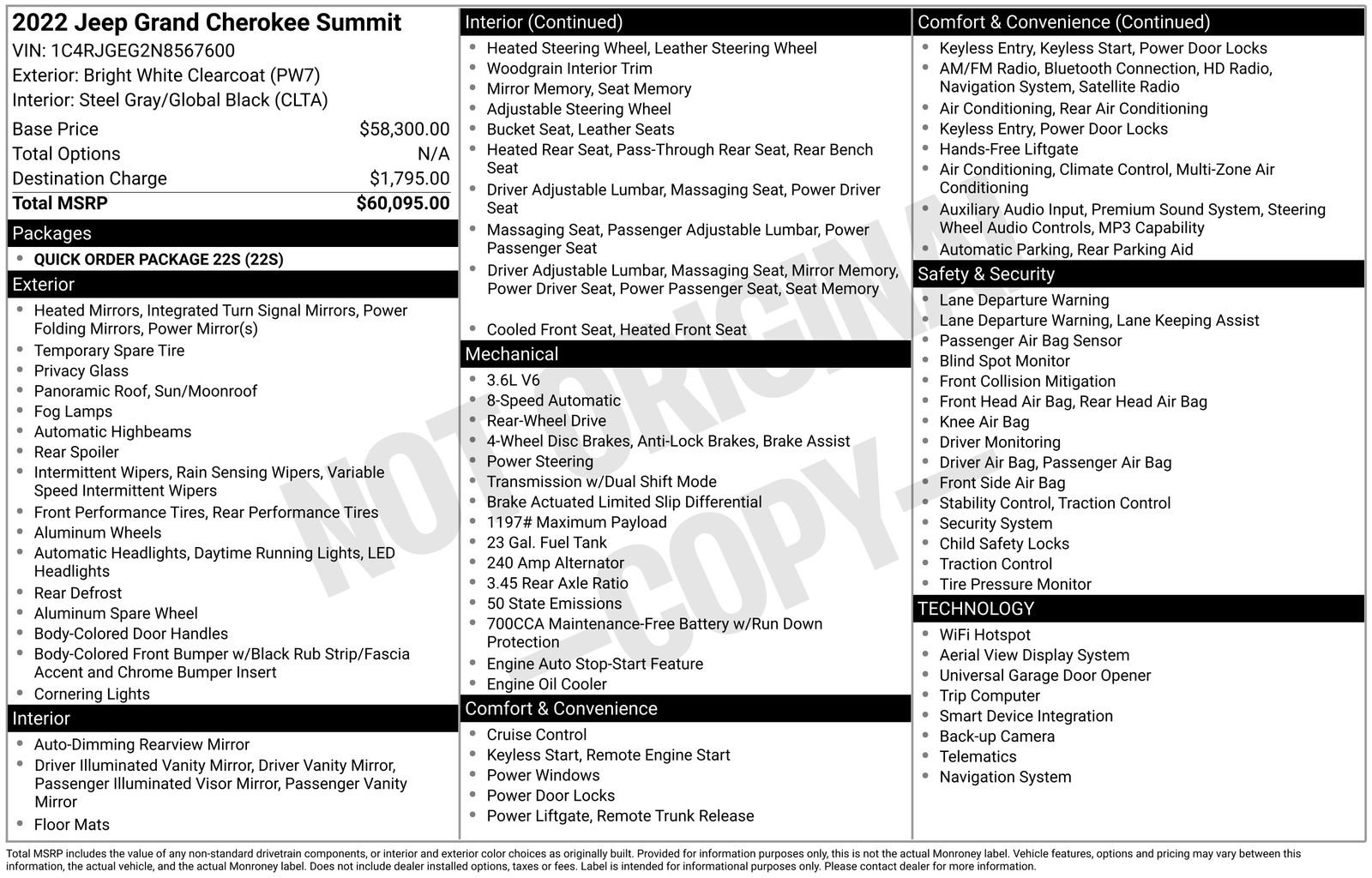 Used 2022 Jeep Grand Cherokee Summit RWD image 49