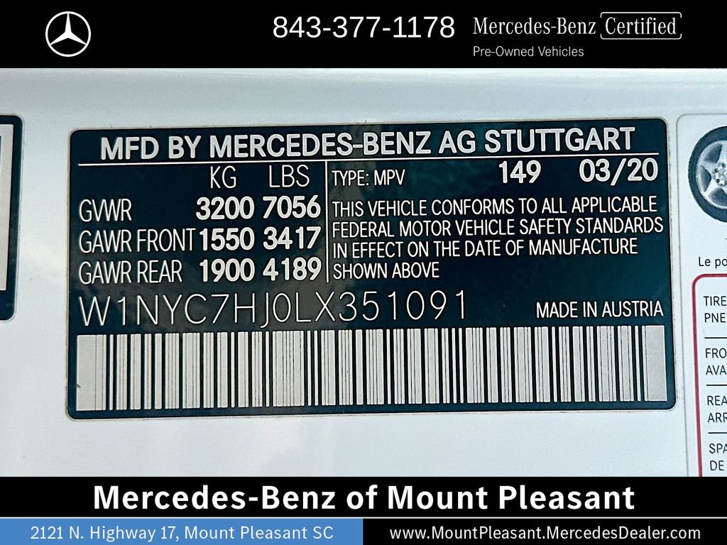 Certified 2020 Mercedes-Benz G 63 AMG 4MATIC image 33