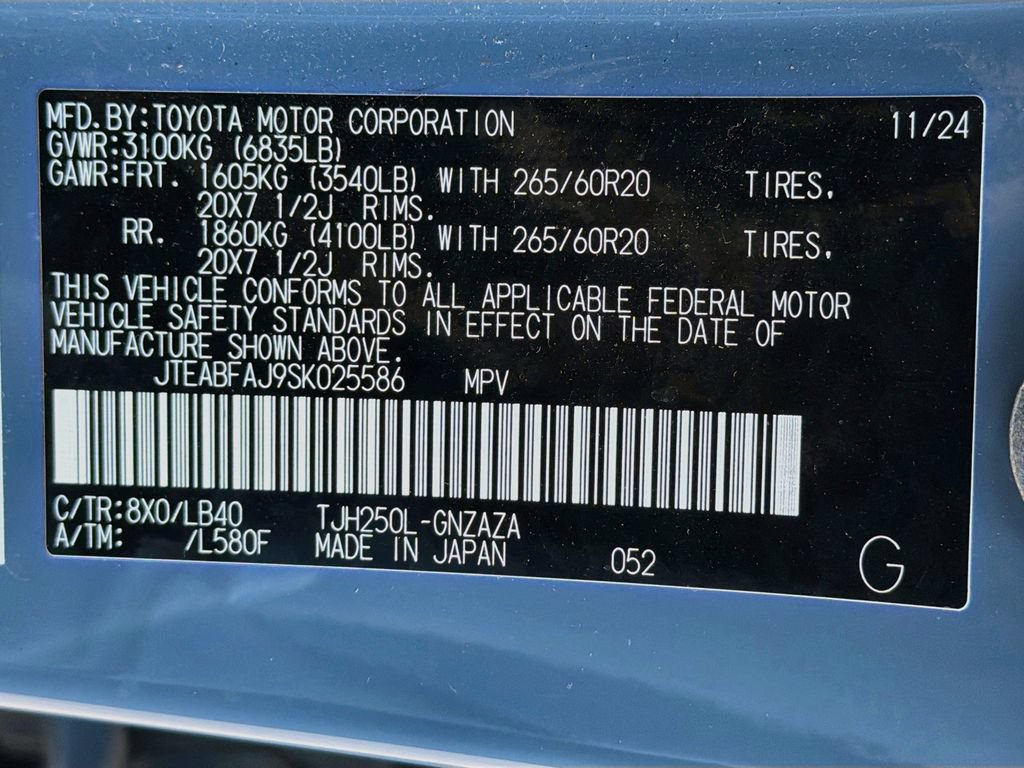 Used 2025 Toyota Land Cruiser w/ Premium Package AWD/4WD image 35