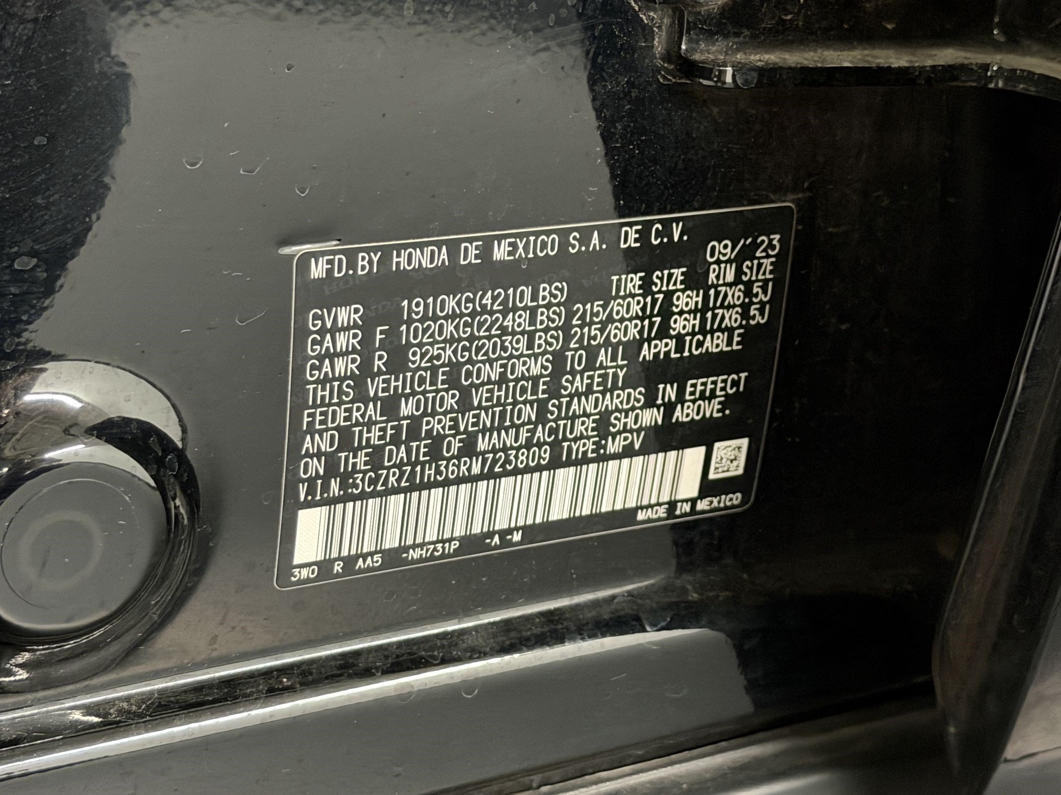 Certified 2024 Honda HR-V LX image 23