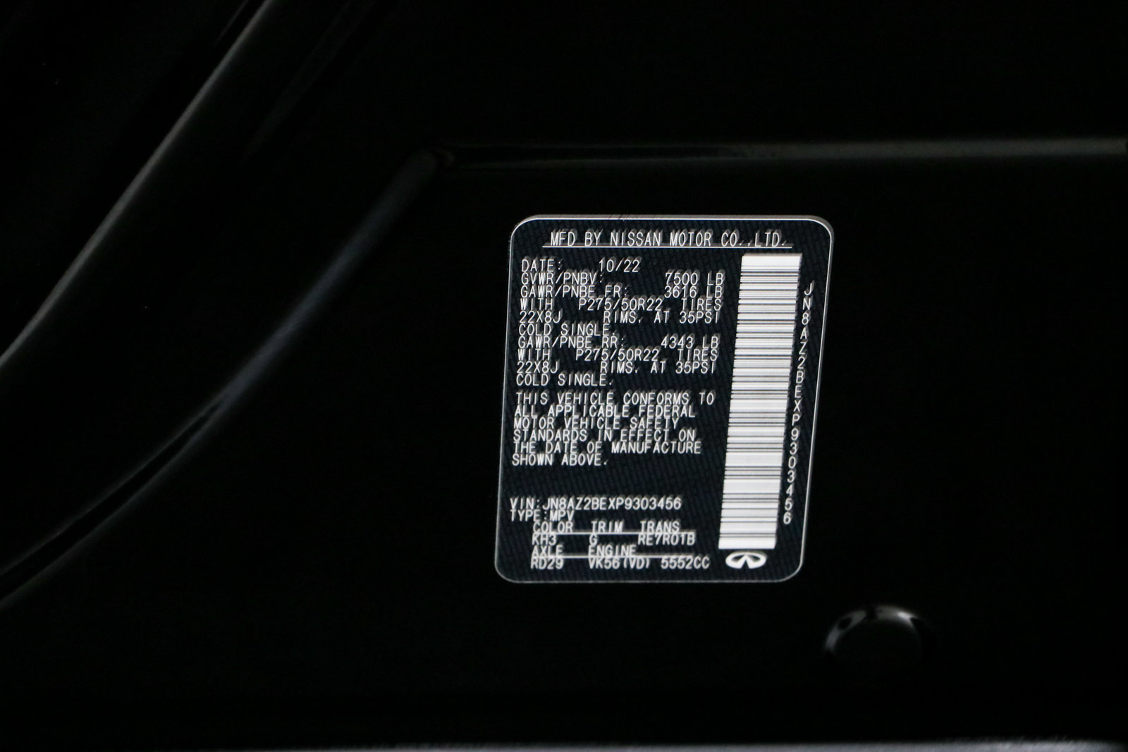Used 2023 INFINITI QX80 Sensory w/ Cargo Package AWD/4WD image 38
