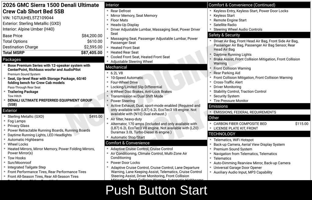 New 2026 GMC Sierra 1500 Denali Ultimate image 7
