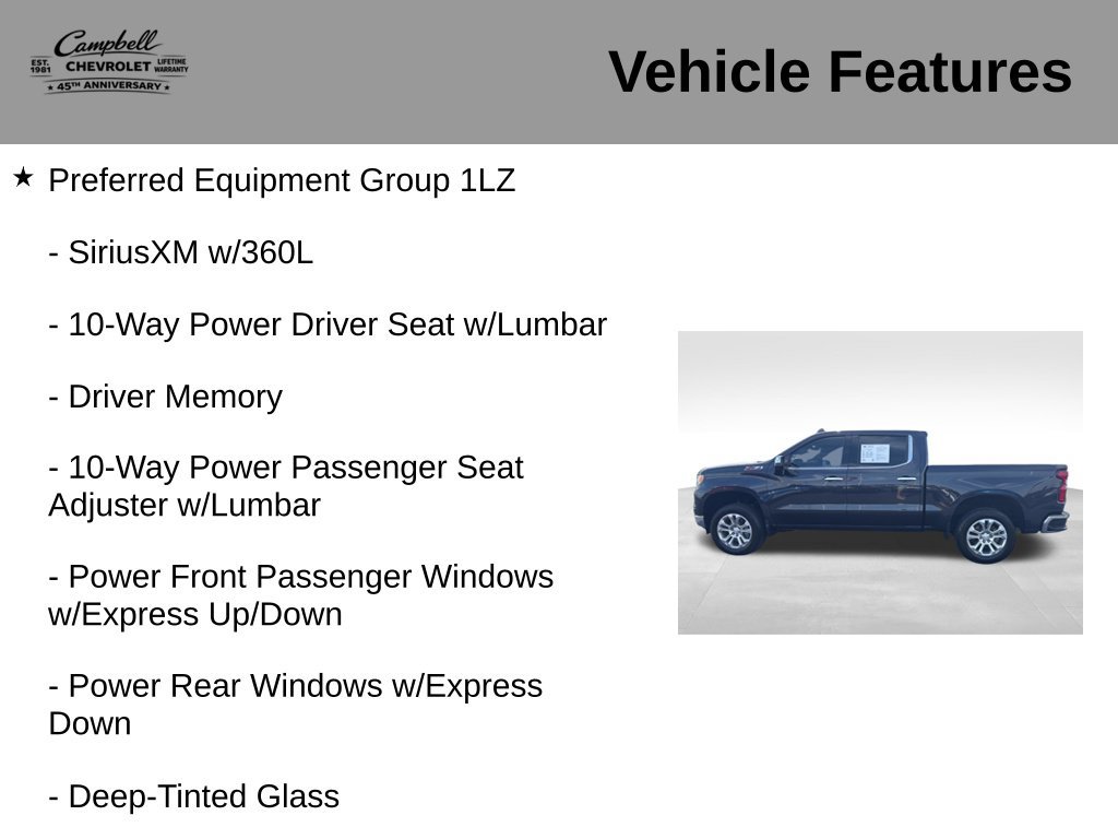 Used 2023 Chevrolet Silverado 1500 LTZ w/ LTZ Premium Package AWD/4WD image 5