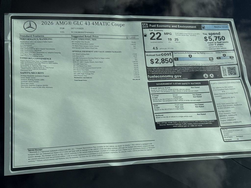 New 2026 Mercedes-Benz GLC 43 AMG GLC 43 AMGﾮ image 9