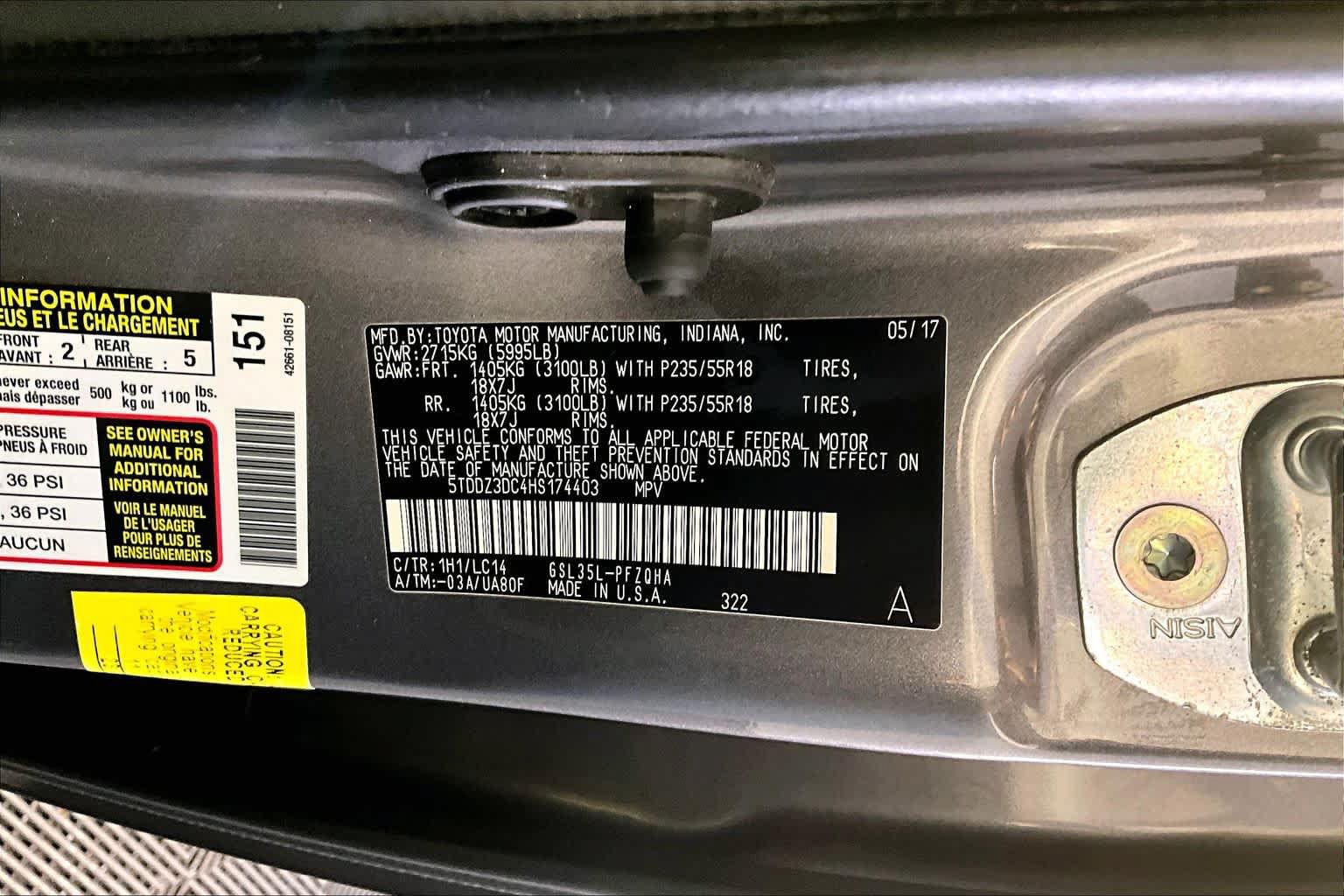 Used 2017 Toyota Sienna XLE w/ XLE Navigation Package AWD/4WD image 34