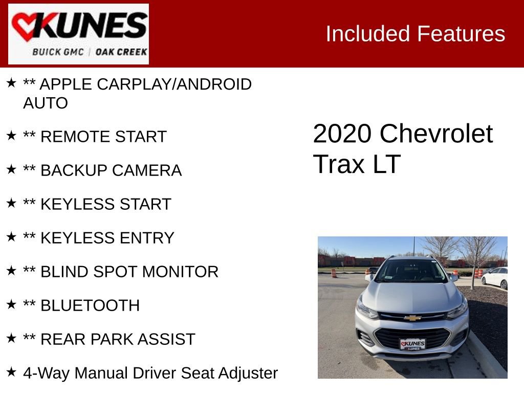 Used 2020 Chevrolet Trax LT w/ Driver Confidence Package FWD image 2