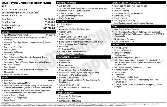 Used 2025 Toyota Grand Highlander AWD Hybrid image 28