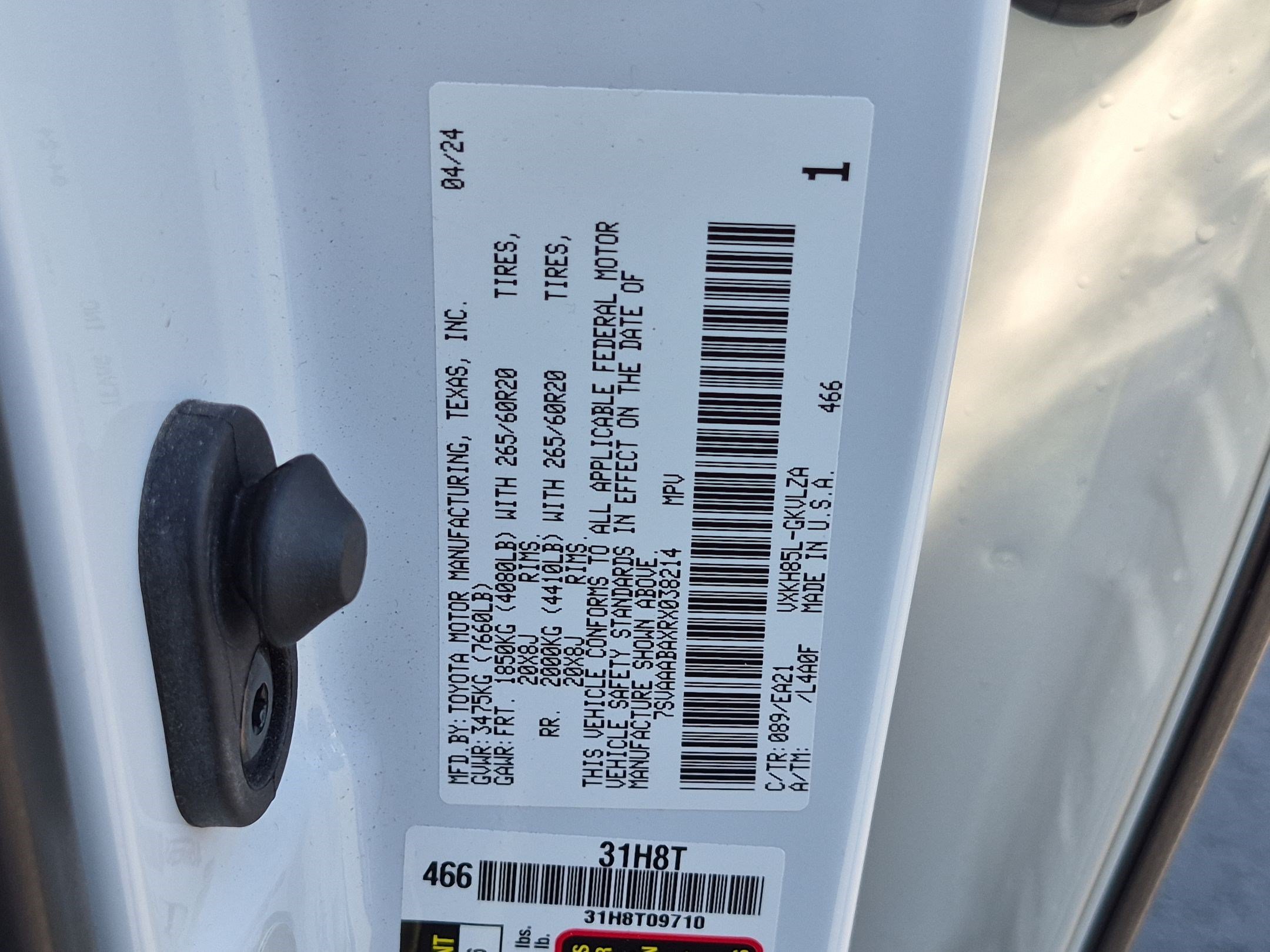 Used 2024 Toyota Sequoia Limited w/ Nightshade Package AWD/4WD image 32