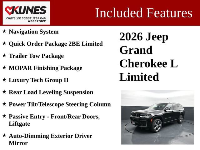 New 2026 Jeep Grand Cherokee L Limited AWD/4WD image 3