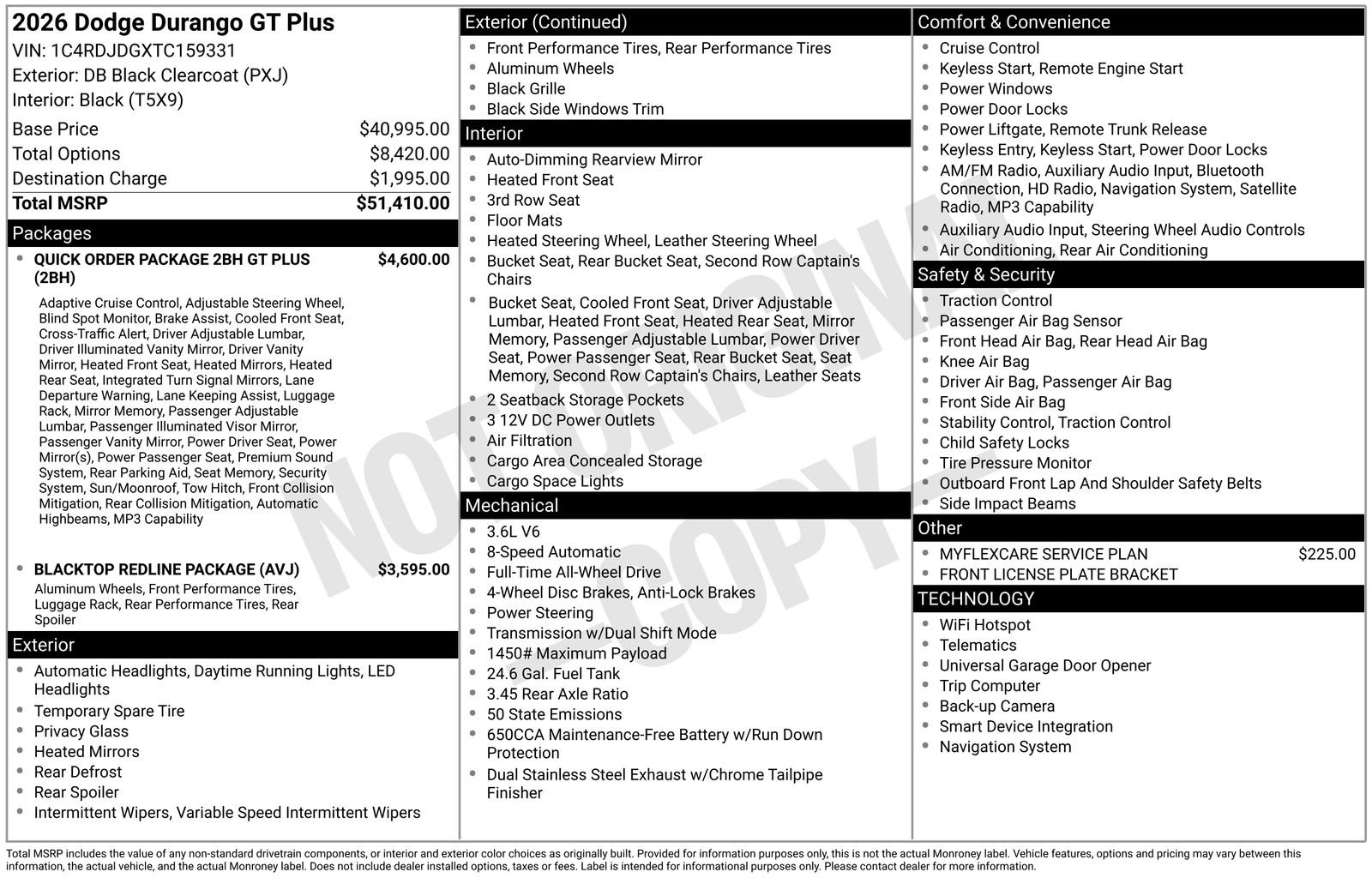 New 2026 Dodge Durango GT image 27