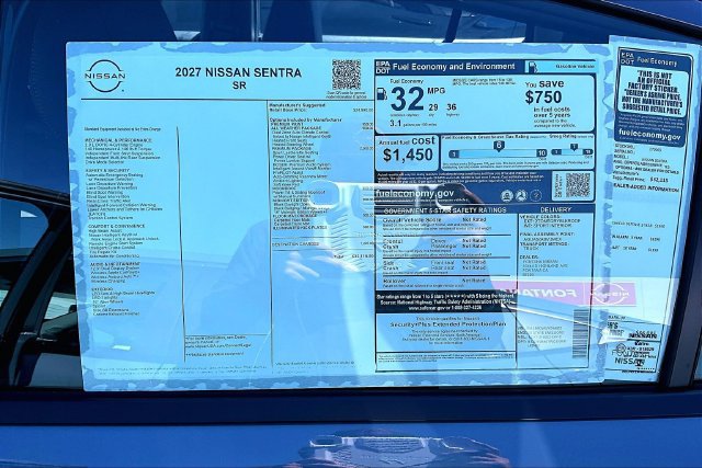New 2027 Nissan Sentra SR w/ SR Premium Package FWD image 13
