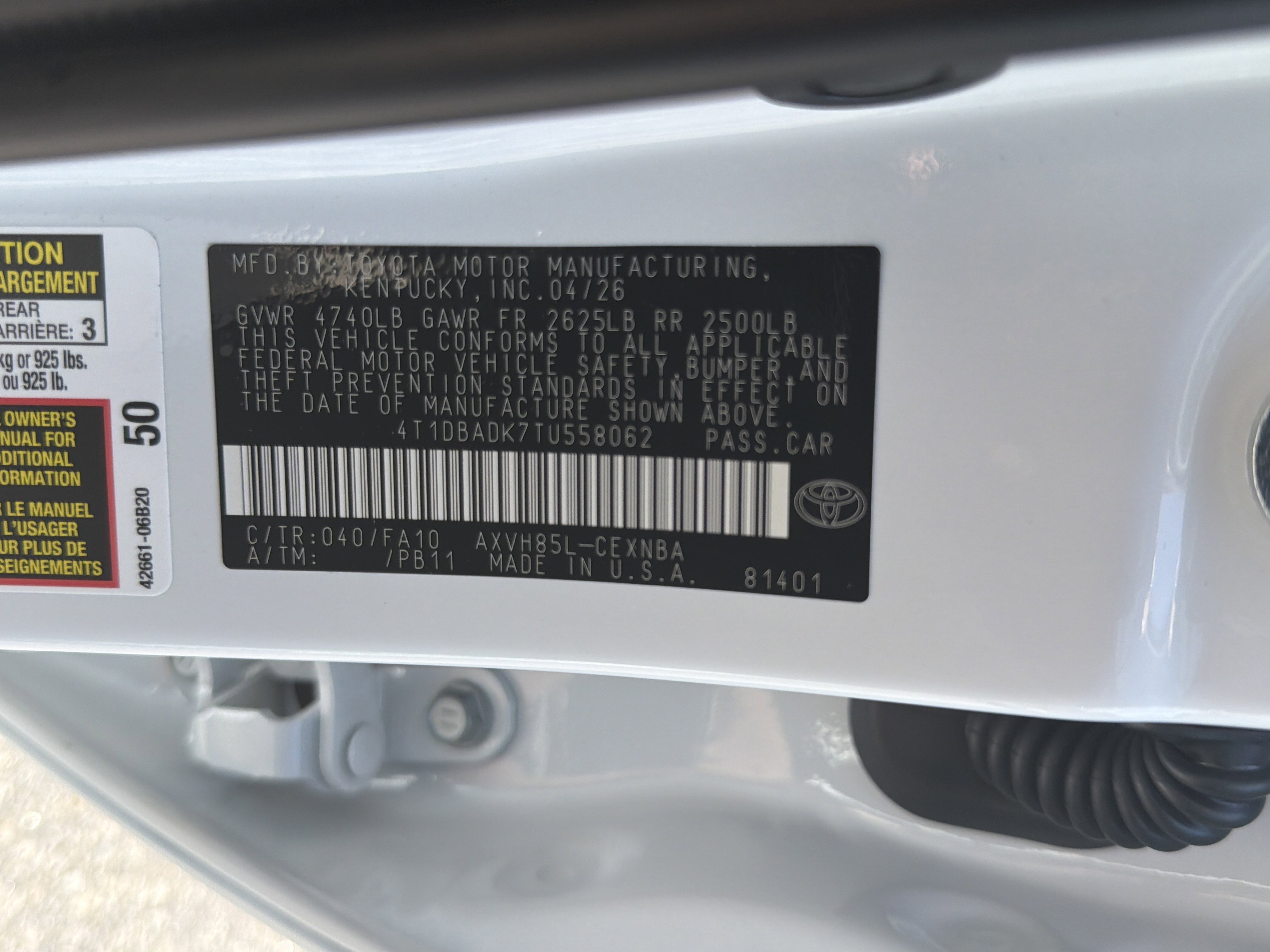 New 2026 Toyota Camry LE AWD/4WD image 30