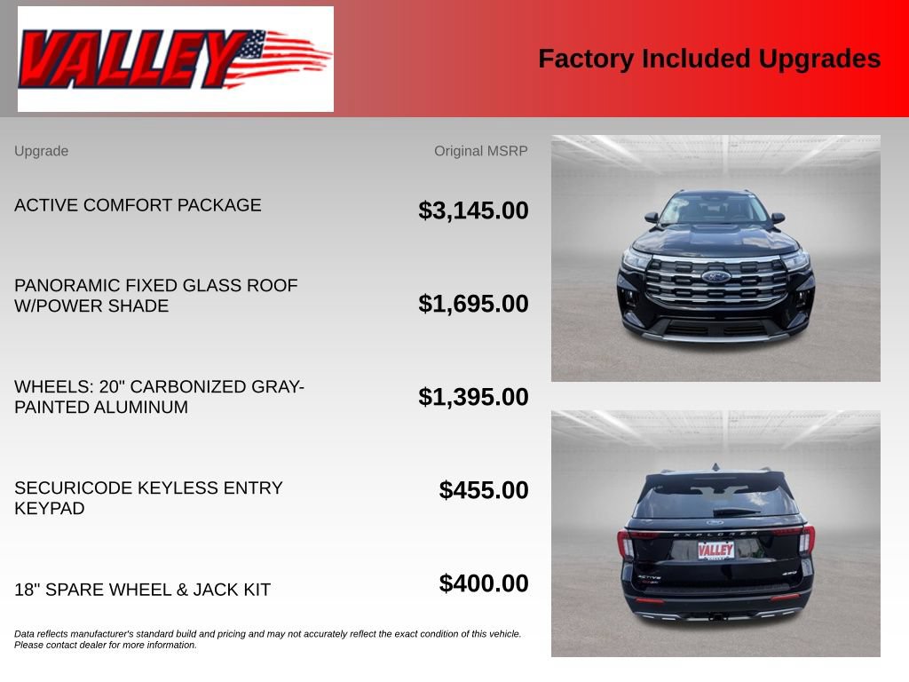 New 2026 Ford Explorer Active w/ Active Comfort Package AWD/4WD image 4