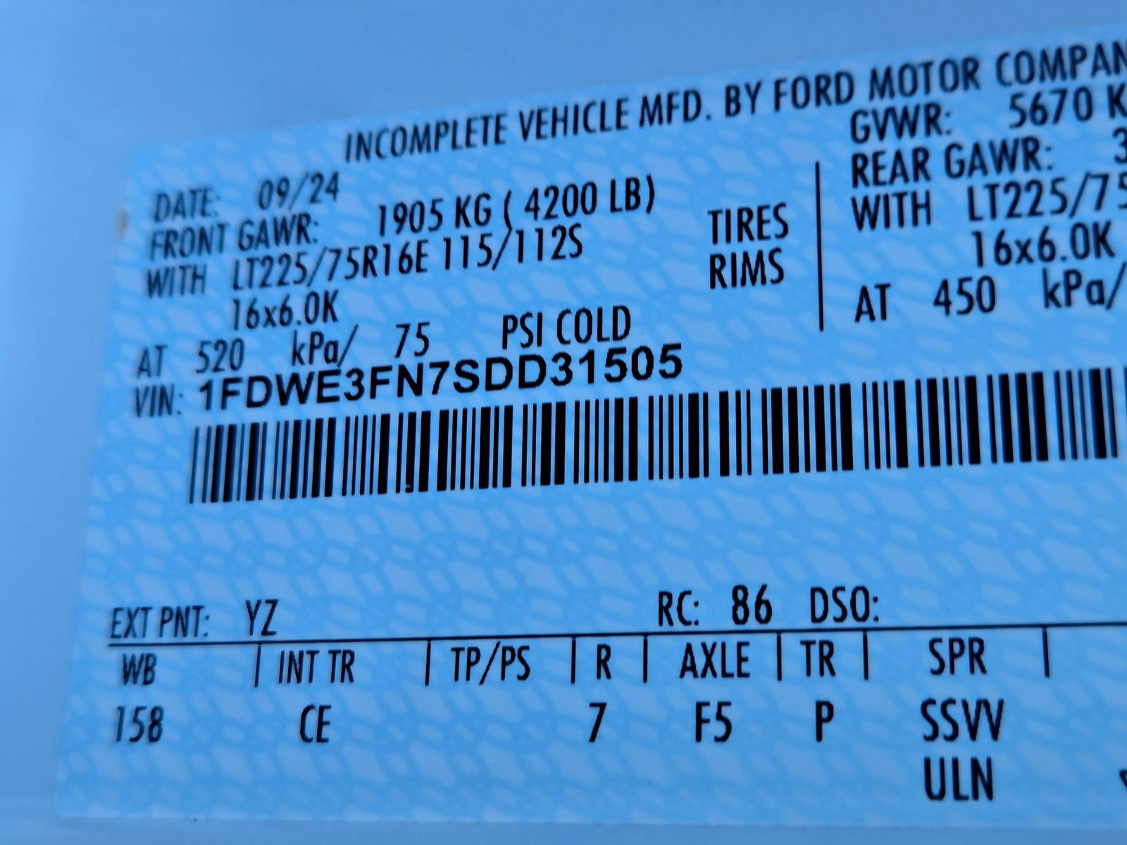 New 2025 Ford E-350 and Econoline 350 Super Duty w/ Power Equipment Group RWD image 18