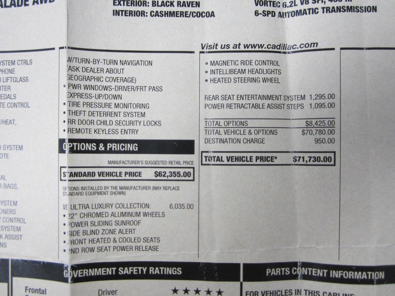 Used 2009 Cadillac Escalade Base AWD 4dr SUV w/V8 Ultra Lu image 42