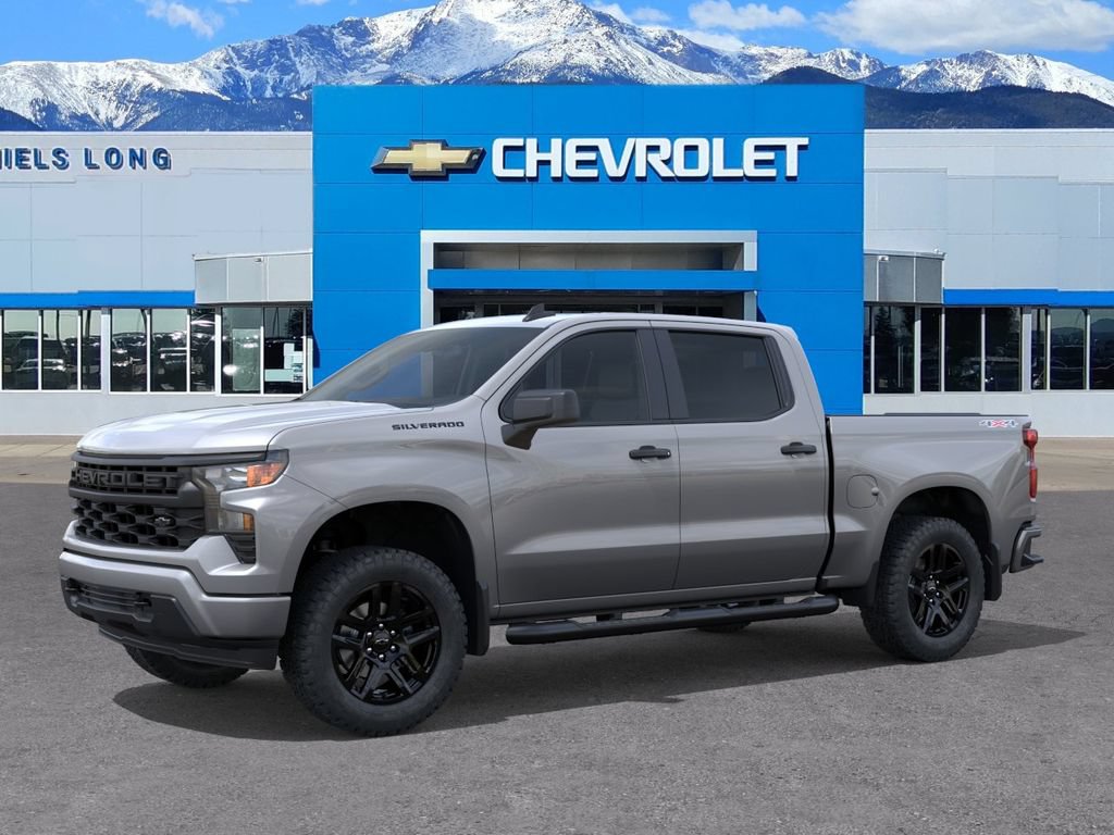 New 2026 Chevrolet Silverado 1500 Custom w/ LPO, Dark Essentials Package AWD/4WD image 2