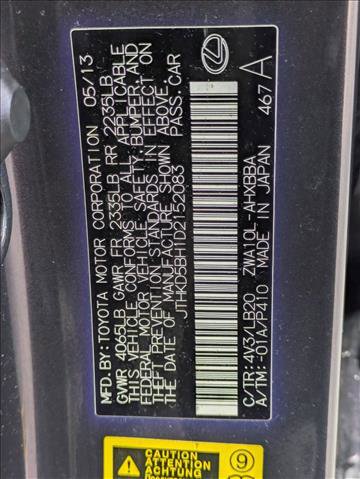 Used 2013 Lexus CT 200h image 16