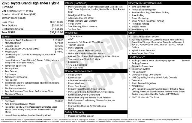 New 2026 Toyota Grand Highlander AWD Hybrid image 32