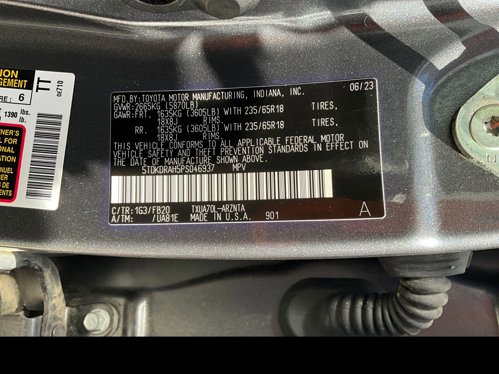Used 2023 Toyota Highlander L FWD image 19