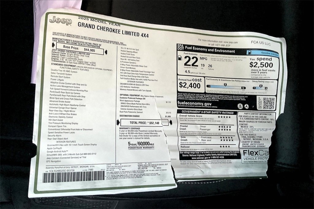 New 2025 Jeep Grand Cherokee Limited image 14