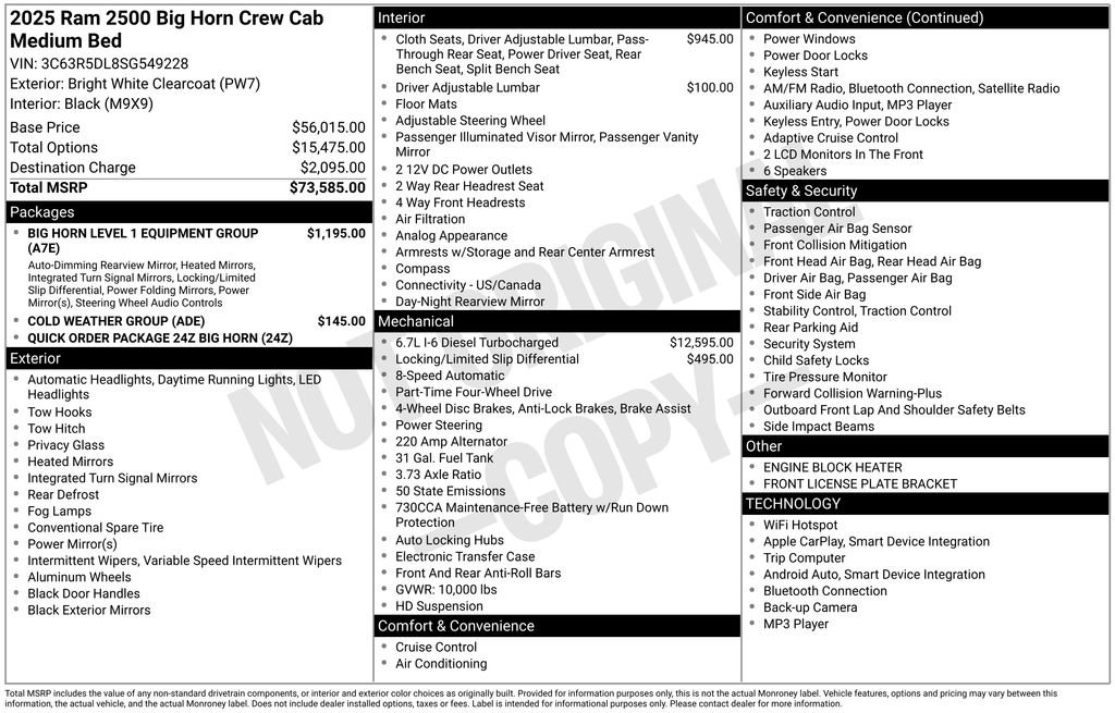 Used 2025 RAM 2500 Big Horn image 6