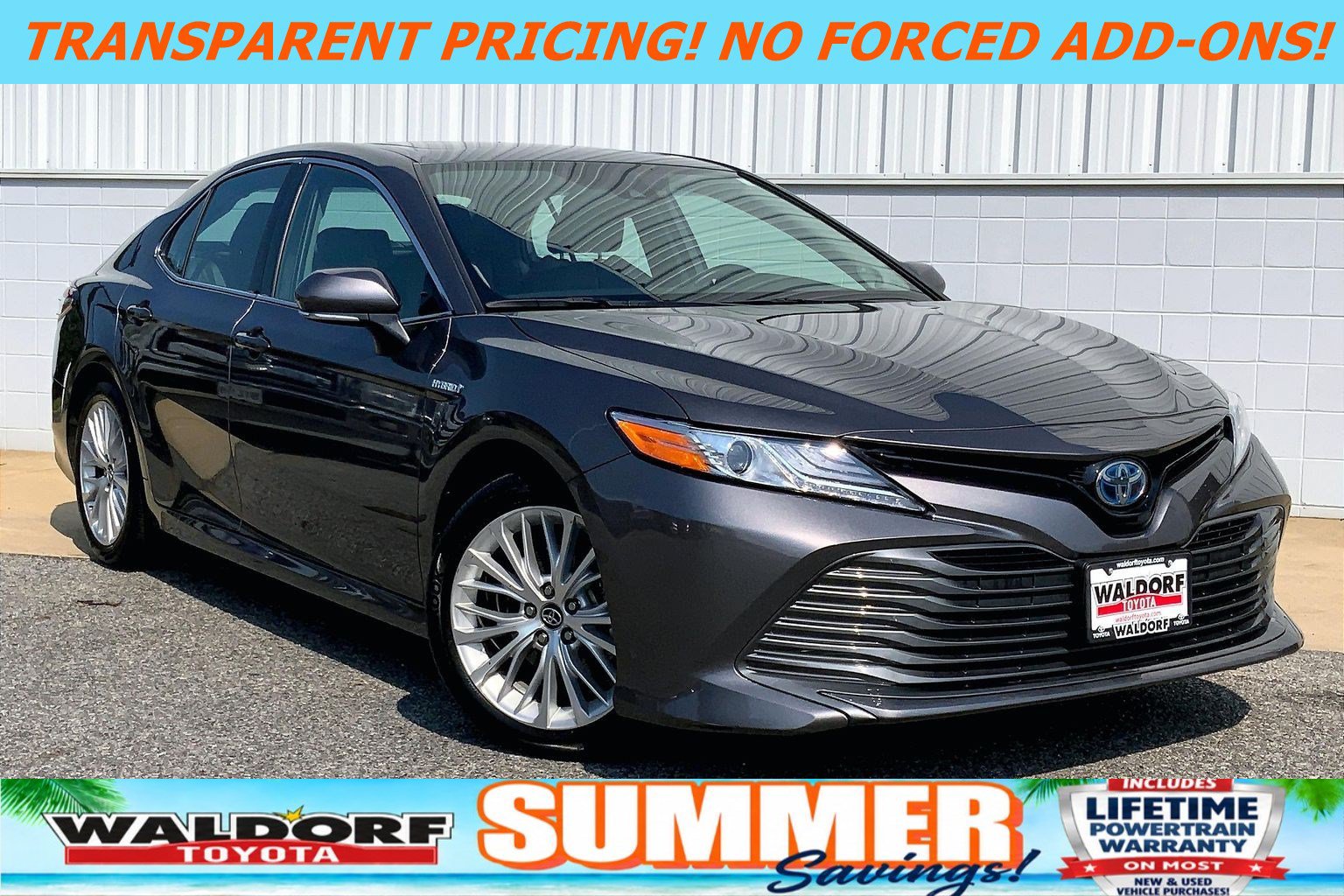 Used 2020 Toyota Camry XLE w/ Sunroof Package