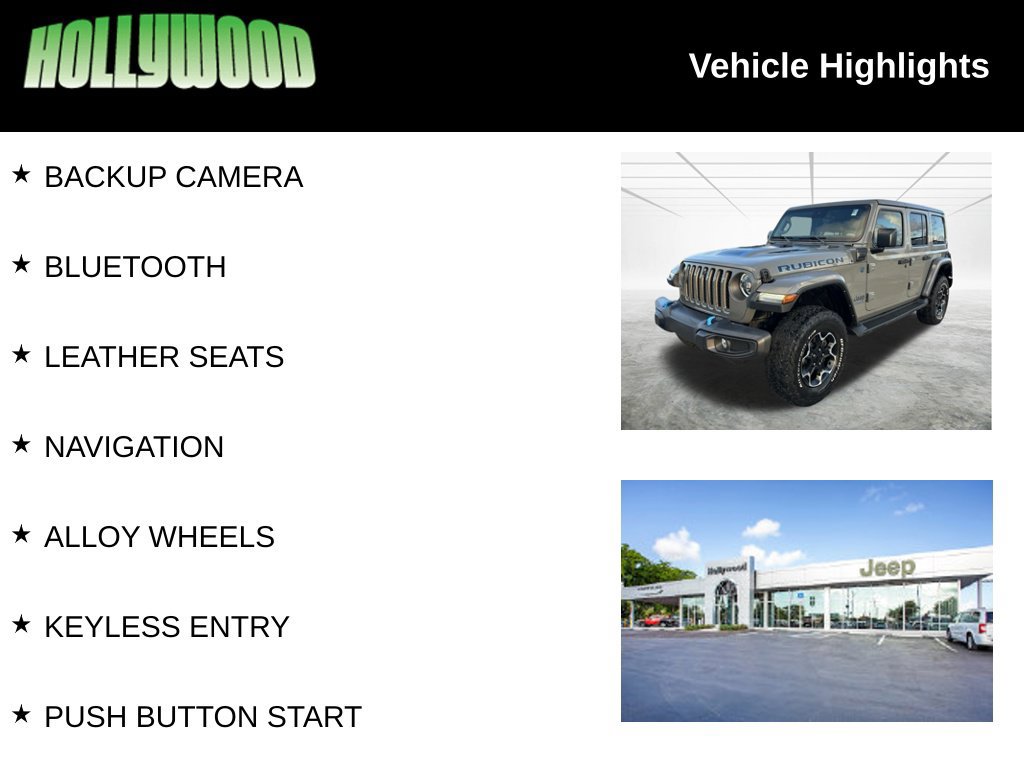 Used 2023 Jeep Wrangler Unlimited Rubicon 4xe w/ Safety Group AWD/4WD image 3