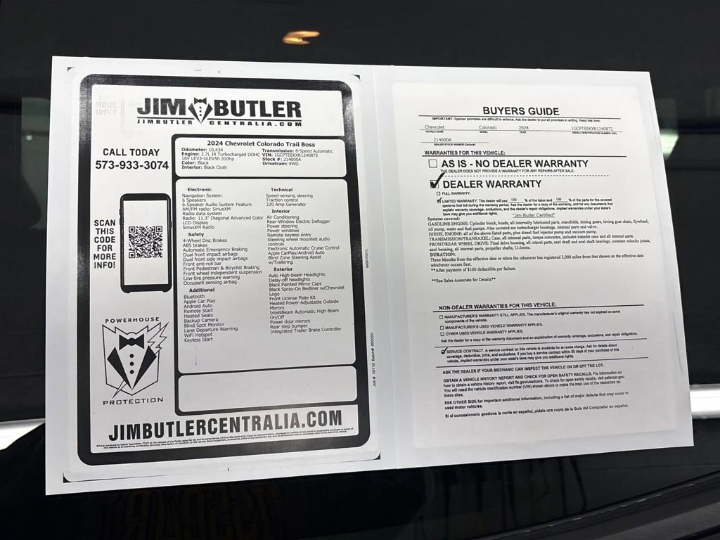 Used 2024 Chevrolet Colorado Trail Boss w/ Advanced Trailering Package image 43