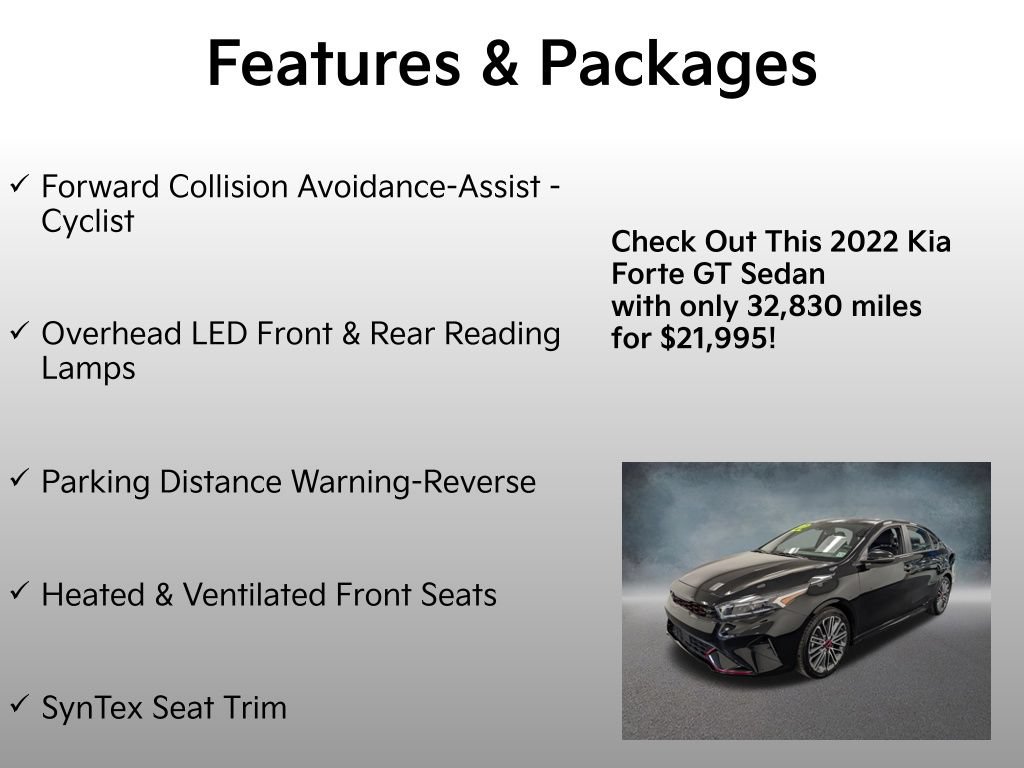 Used 2022 Kia Forte GT w/ GT2 Package FWD image 8