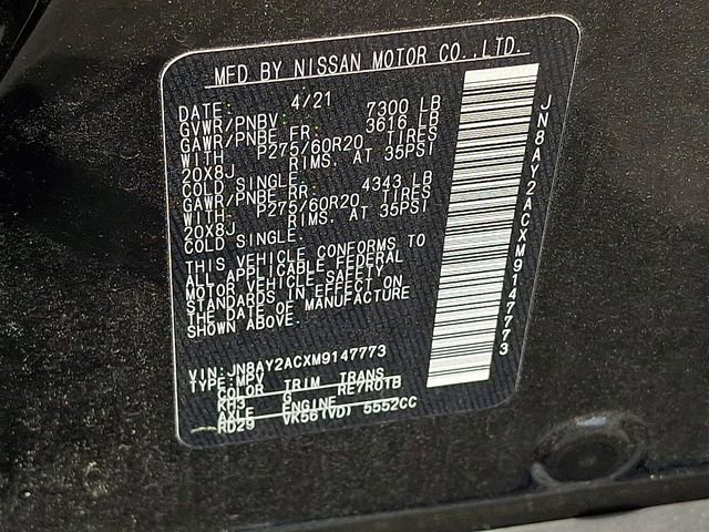 Used 2021 Nissan Armada SV w/ SV Appearance Package RWD image 25