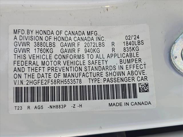 Used 2024 Honda Civic Sport image 25