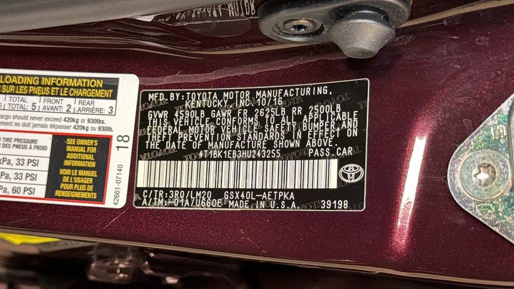 Used 2017 Toyota Avalon Limited w/ Protection Package image 28