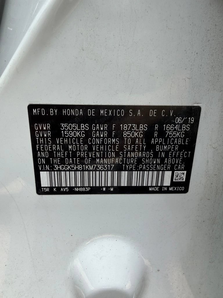 Used 2019 Honda Fit EX image 12
