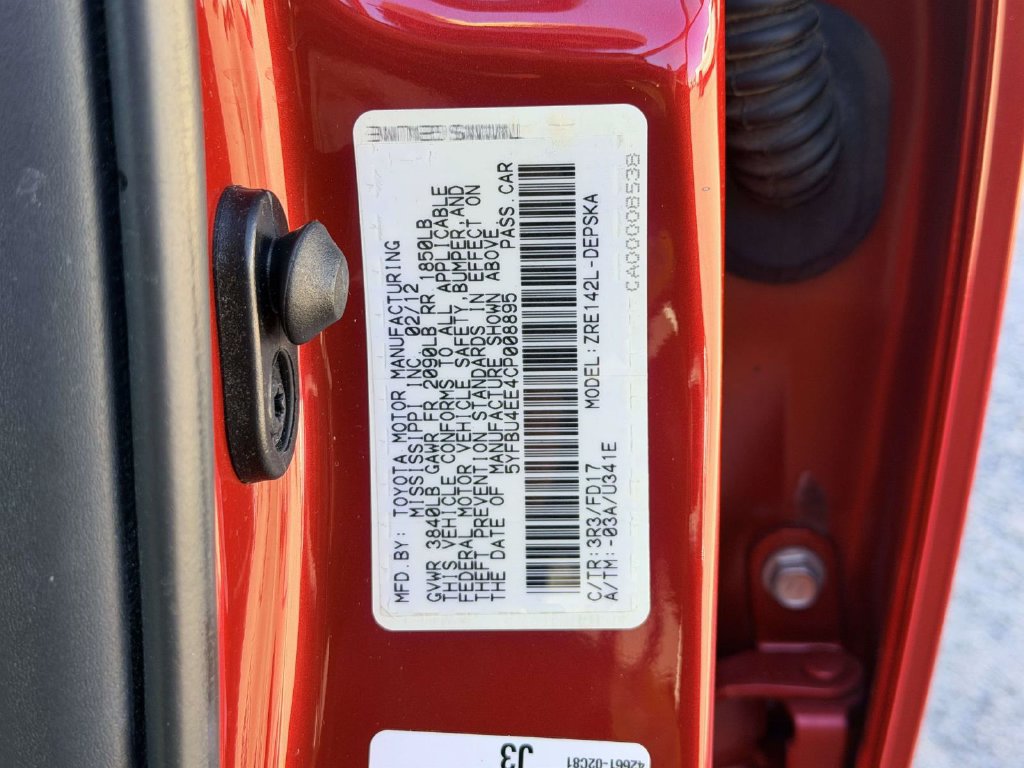Used 2012 Toyota Corolla S FWD image 25