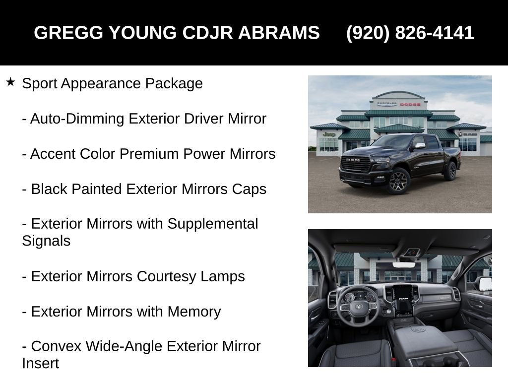 New 2026 RAM 1500 Laramie w/ Sport Appearance Package image 13