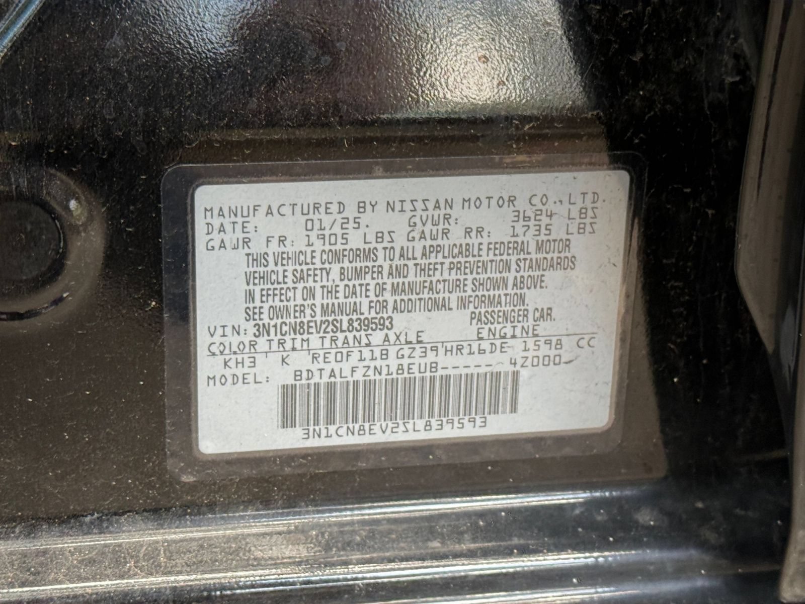 Used 2025 Nissan Versa SV FWD image 25