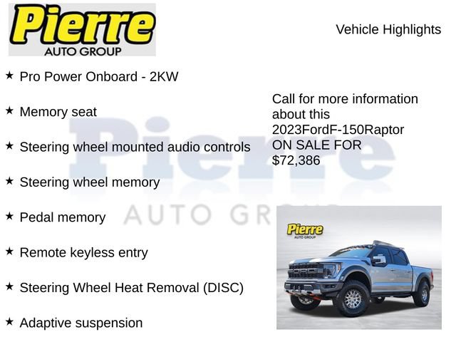 Used 2023 Ford F150 Raptor AWD/4WD image 15