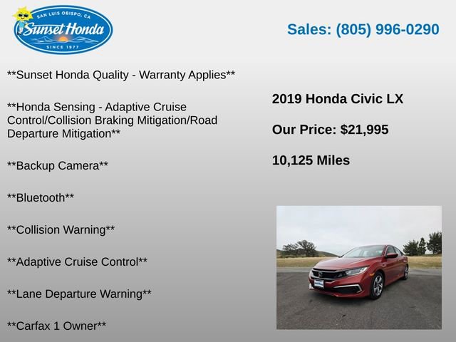 Used 2019 Honda Civic LX image 5