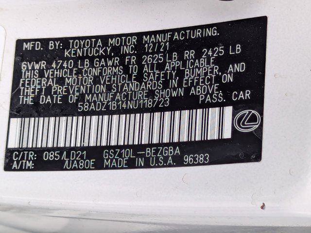 Used 2022 Lexus ES 350 w/ Premium Package image 36