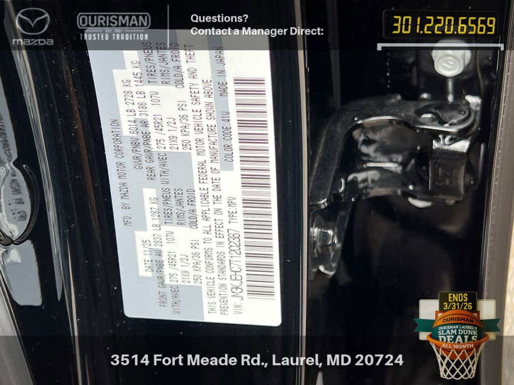 New 2026 MAZDA CX-70 3.3 Turbo S w/ Premium Plus image 33