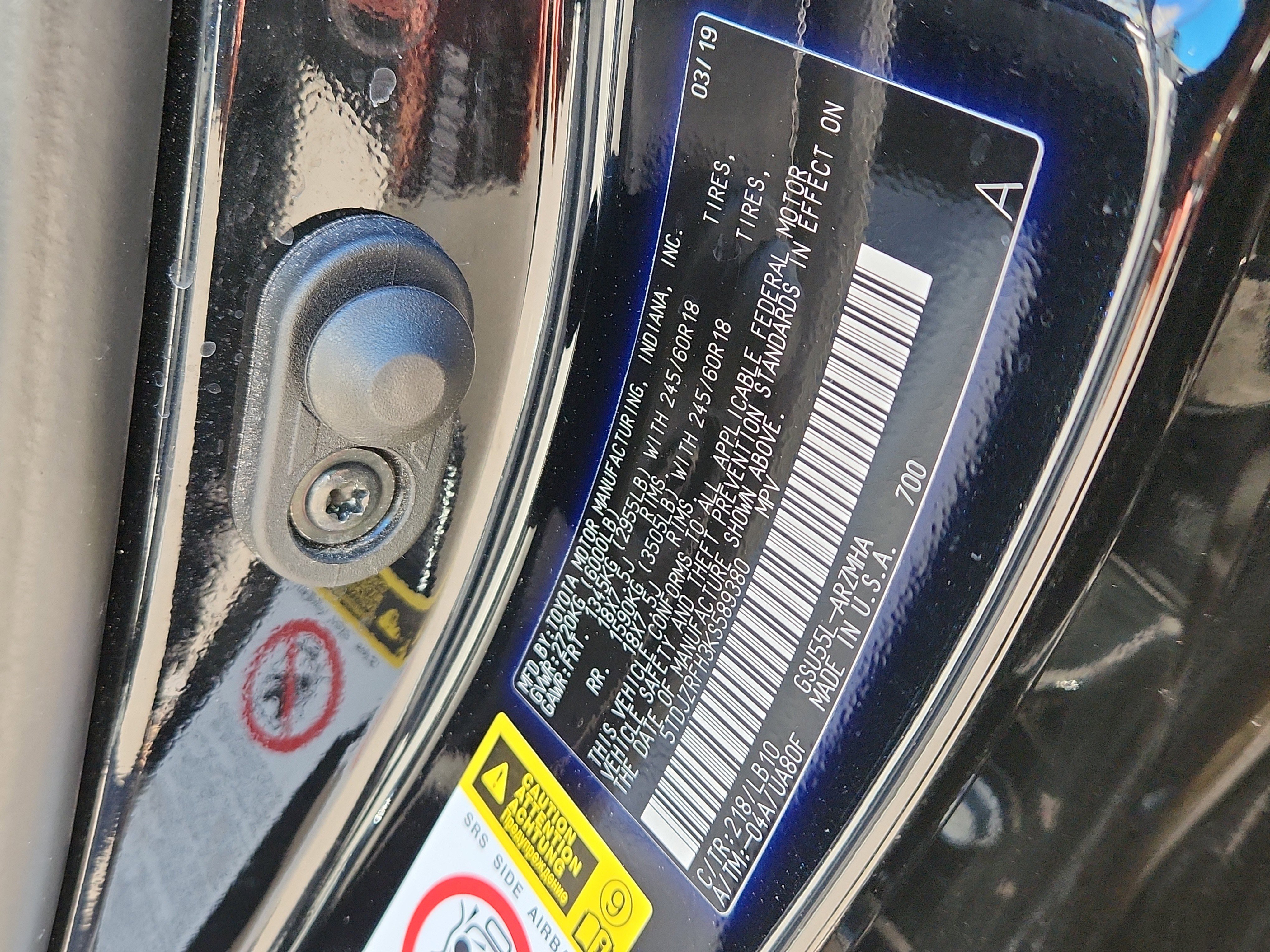 Certified 2019 Toyota Highlander XLE image 19