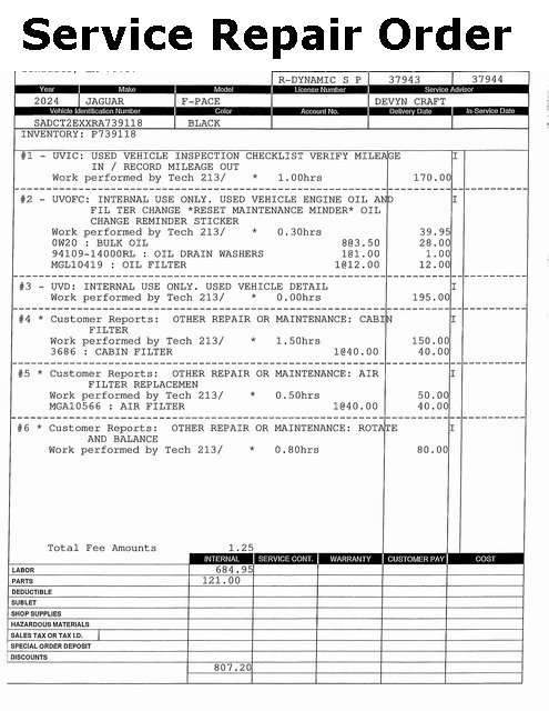 Used 2024 Jaguar F-PACE R-Dynamic S image 15