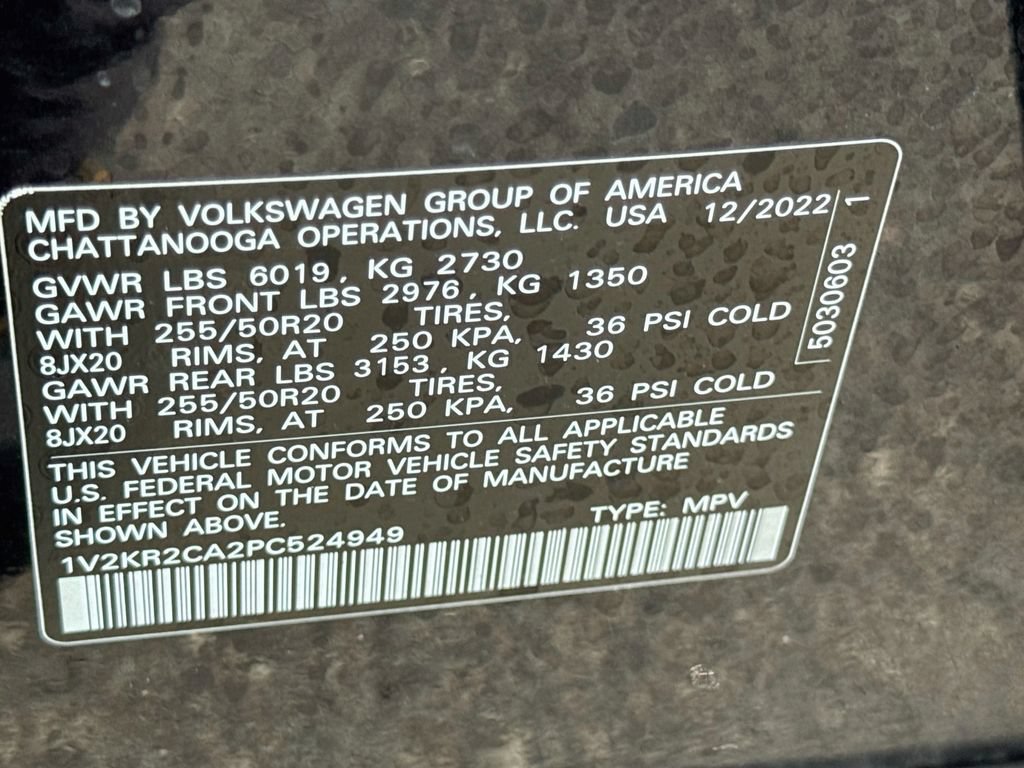 Used 2023 Volkswagen Atlas SE w/ Panoramic Sunroof Package AWD/4WD image 35