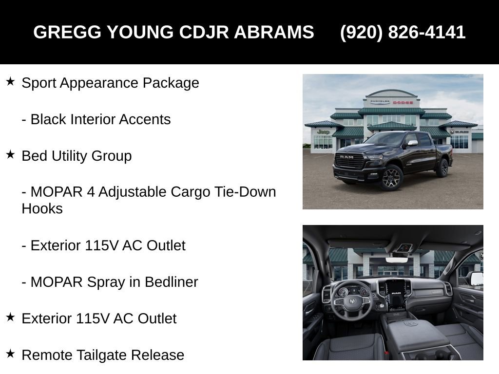 New 2026 RAM 1500 Laramie w/ Sport Appearance Package image 25