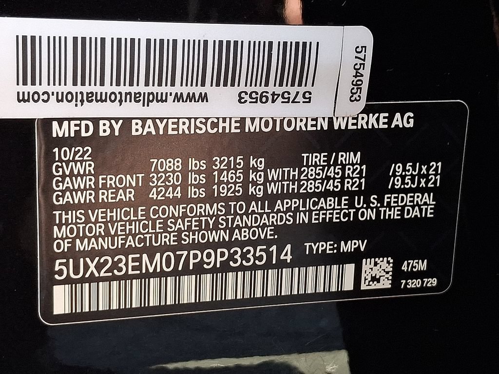 Used 2023 BMW X7 xDrive40i w/ Climate Comfort Package AWD/4WD image 32