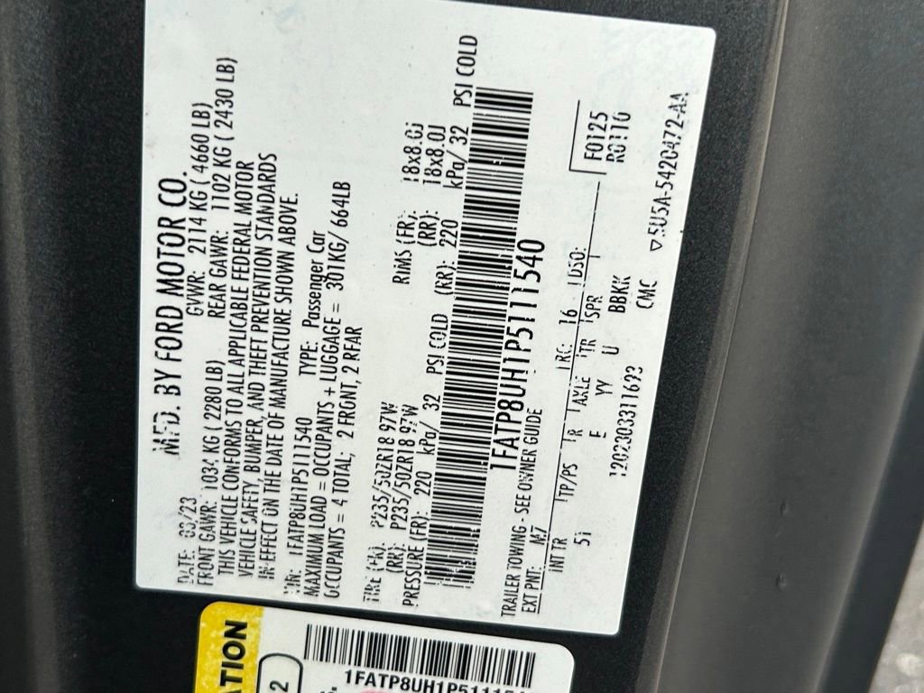 Used 2023 Ford Mustang Premium w/ Equipment Group 201A image 48